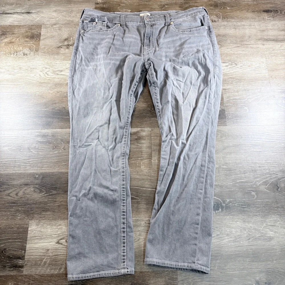 True Religions Men's Ricky Relaxed Straight Flap Pocket Jeans Size 44 x 33